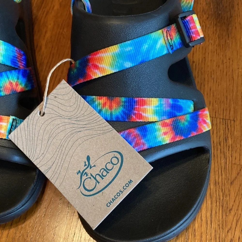 🌸NWT CHACO Chillos Girls/Womens Tie Dye Sandal - size 6